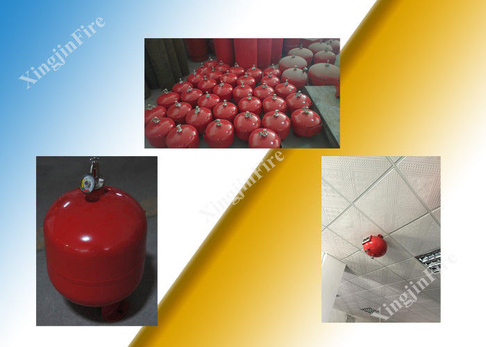 Het hangen van Automatische Het Brandblusapparaatbal van Fm200 controleerde thermaal Serverzaal
