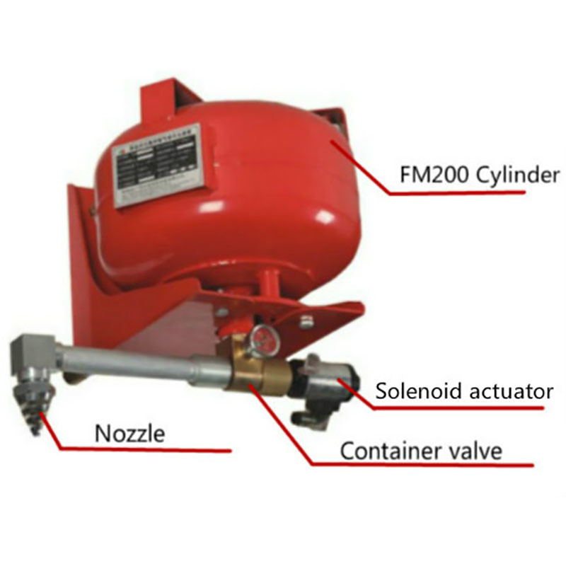 fm200 automatic fire extinguisher System For Efficient Protection